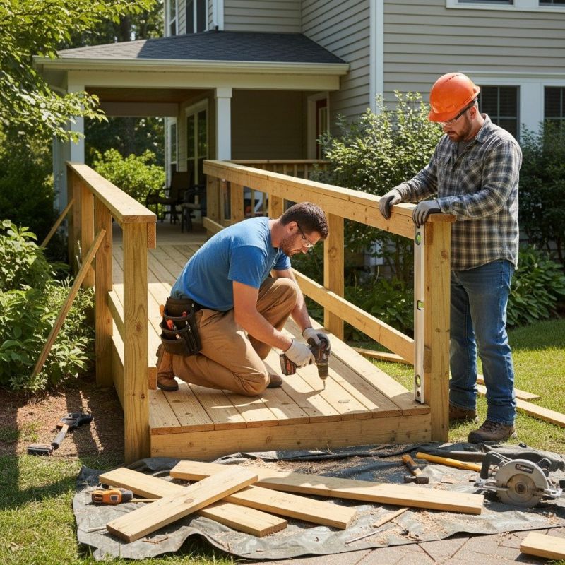 Local Wheelchair Ramp Installation pros at work